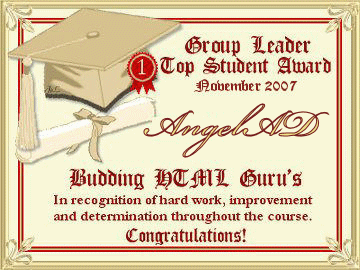 Budding HTML Gurus Diploma